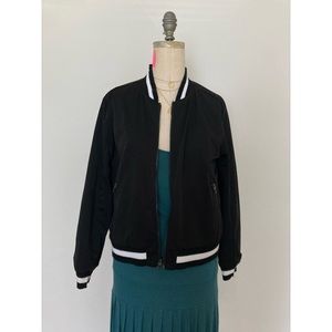 BLANK NYC black reversible bomber jacket